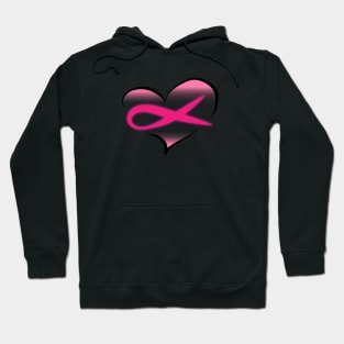 Cancer pink ribbon Hoodie